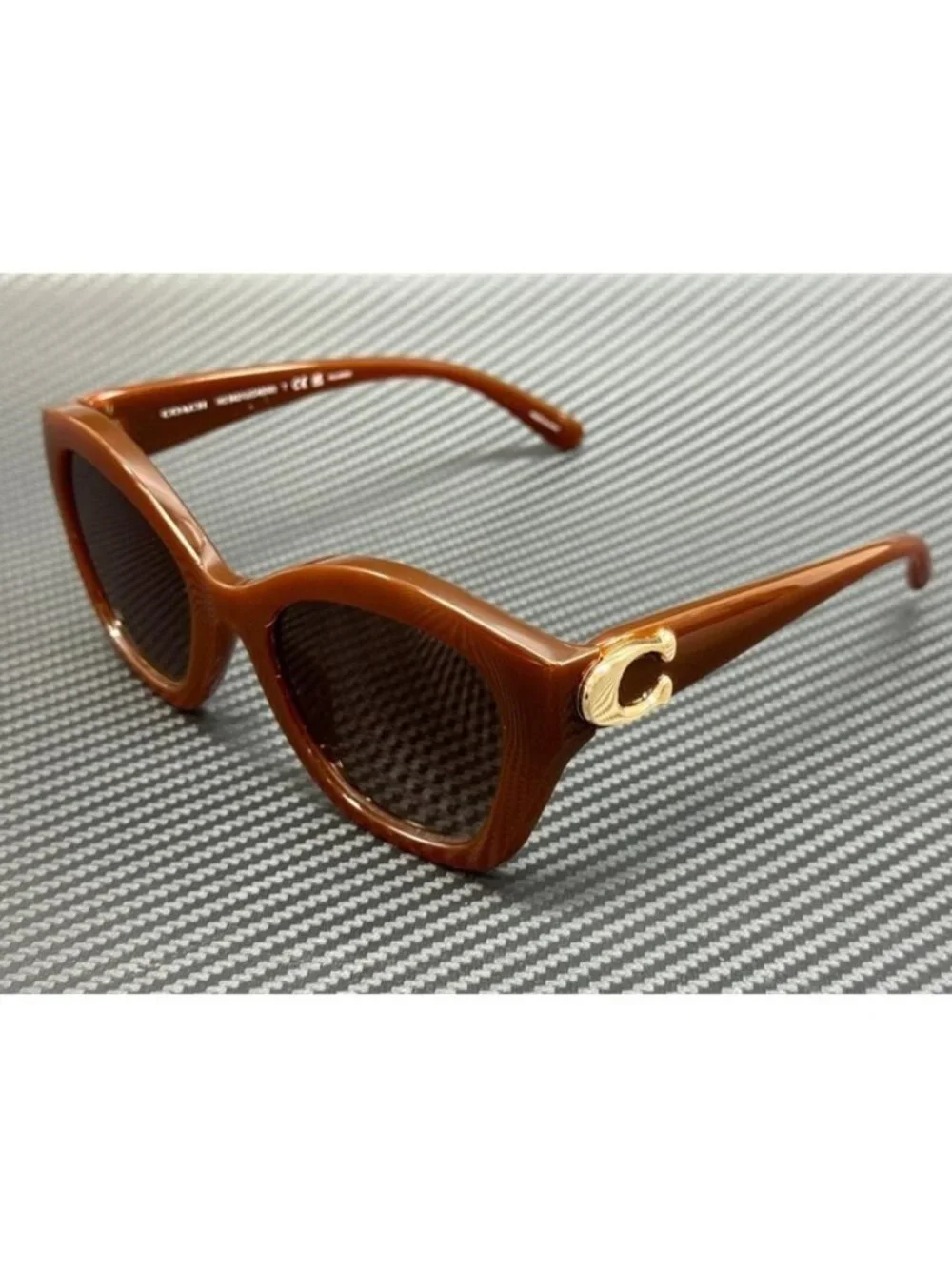 New Coach Men Hazelnut Sunglasses 54-22-140